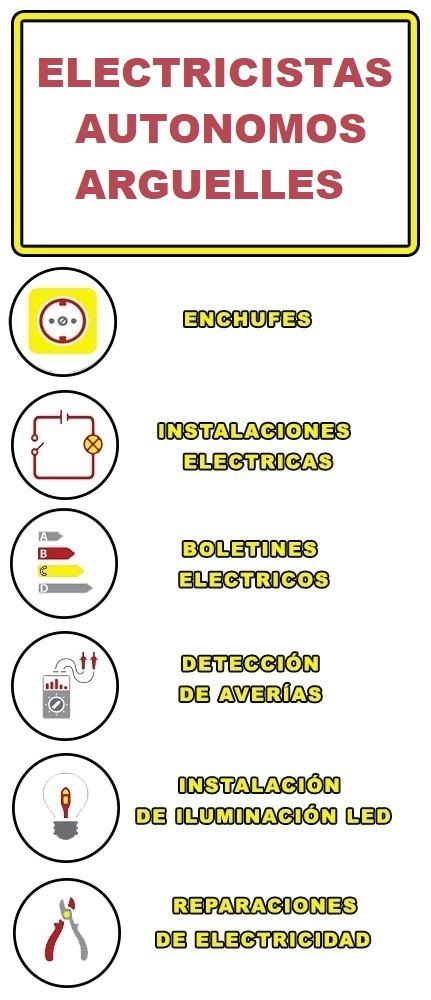 servicios de electricidad en Arguelles